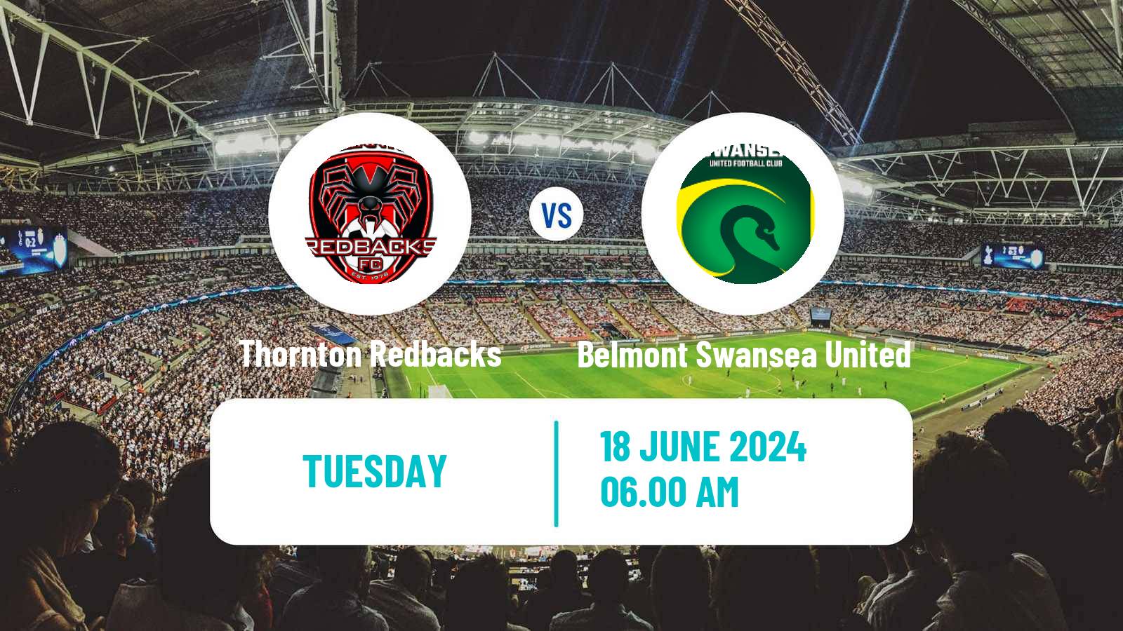 Soccer Australian Northern NSW State League Thornton Redbacks - Belmont Swansea United