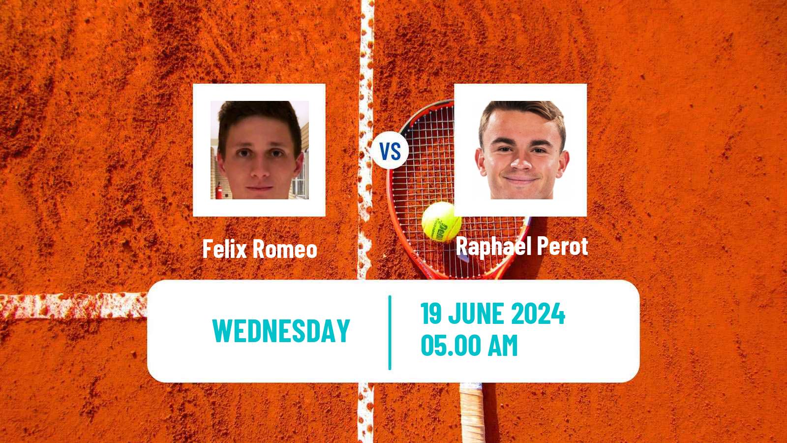 Tennis ITF M25 Duffel Men Felix Romeo - Raphael Perot