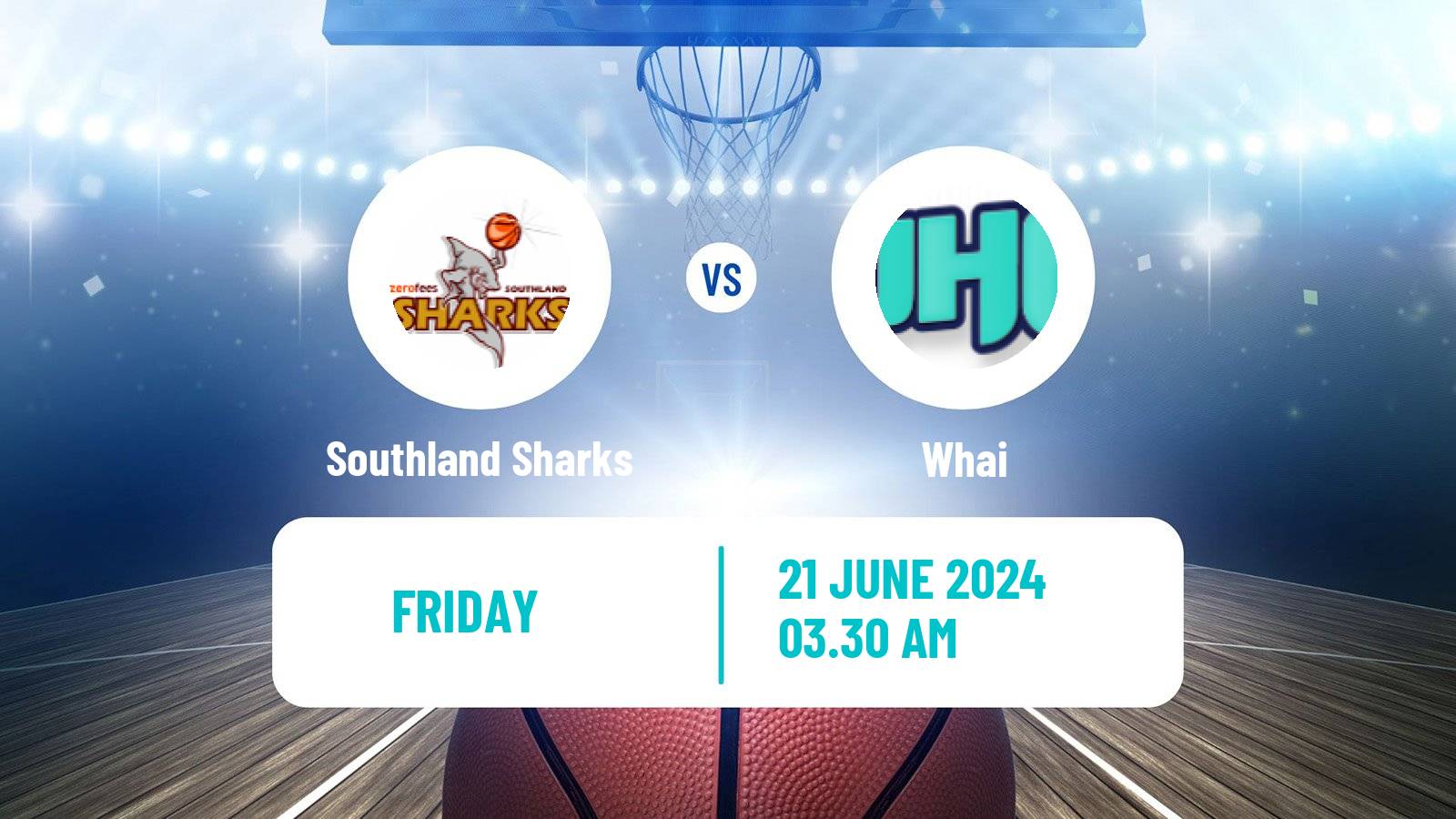 Basketball New Zealand NBL Southland Sharks - Whai