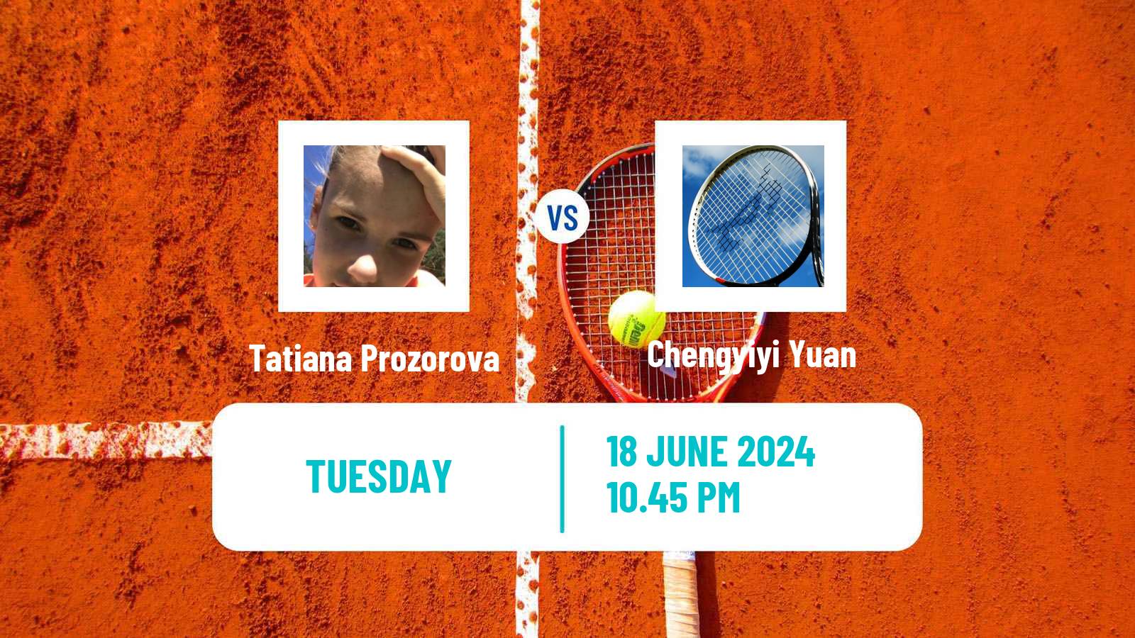 Tennis ITF W35 Luzhou Women Tatiana Prozorova - Chengyiyi Yuan
