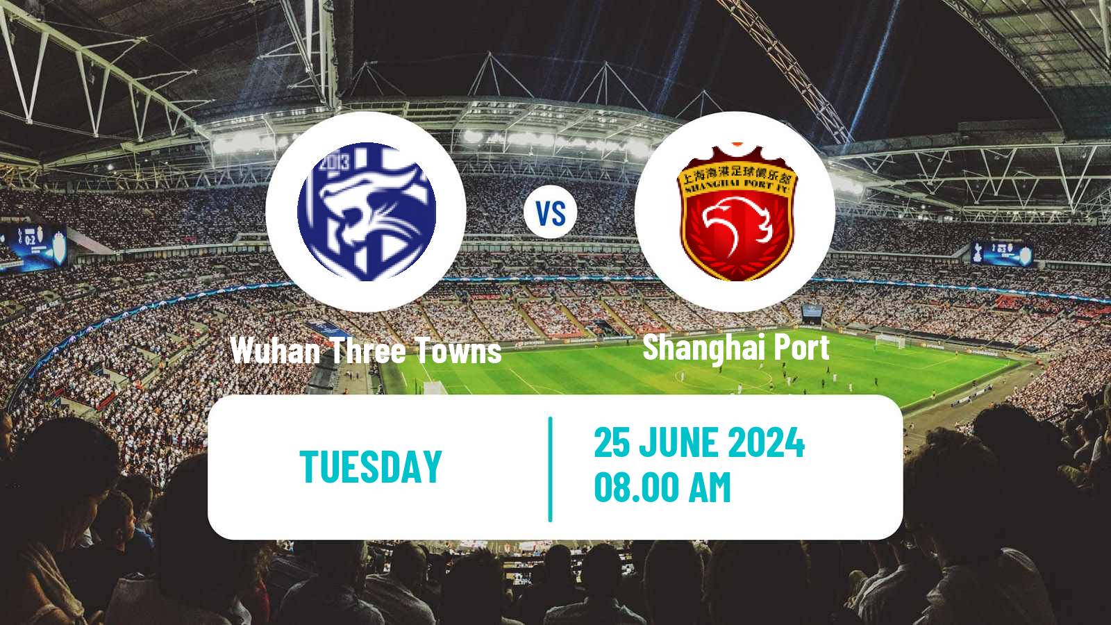 Soccer Chinese Super League Wuhan Three Towns - Shanghai Port