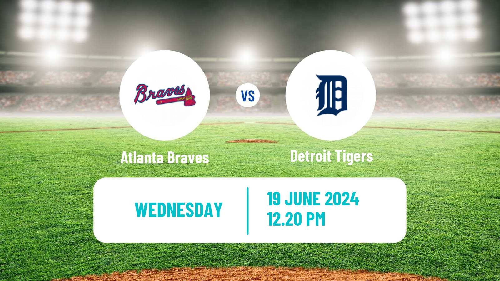 Baseball MLB Atlanta Braves - Detroit Tigers