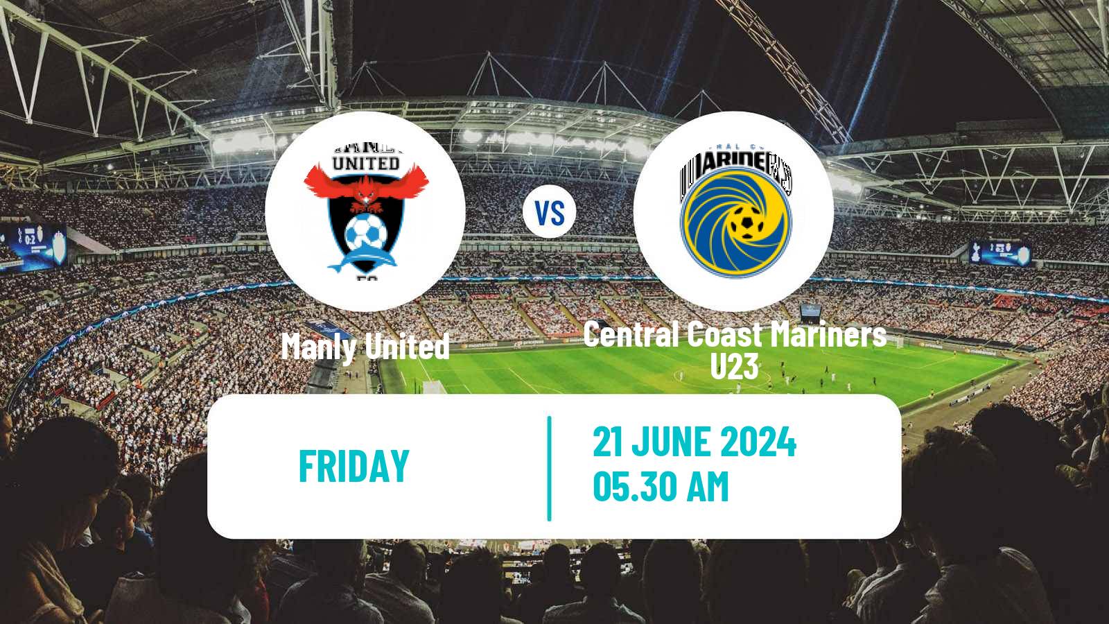Soccer Australian NPL NSW Manly United - Central Coast Mariners U23