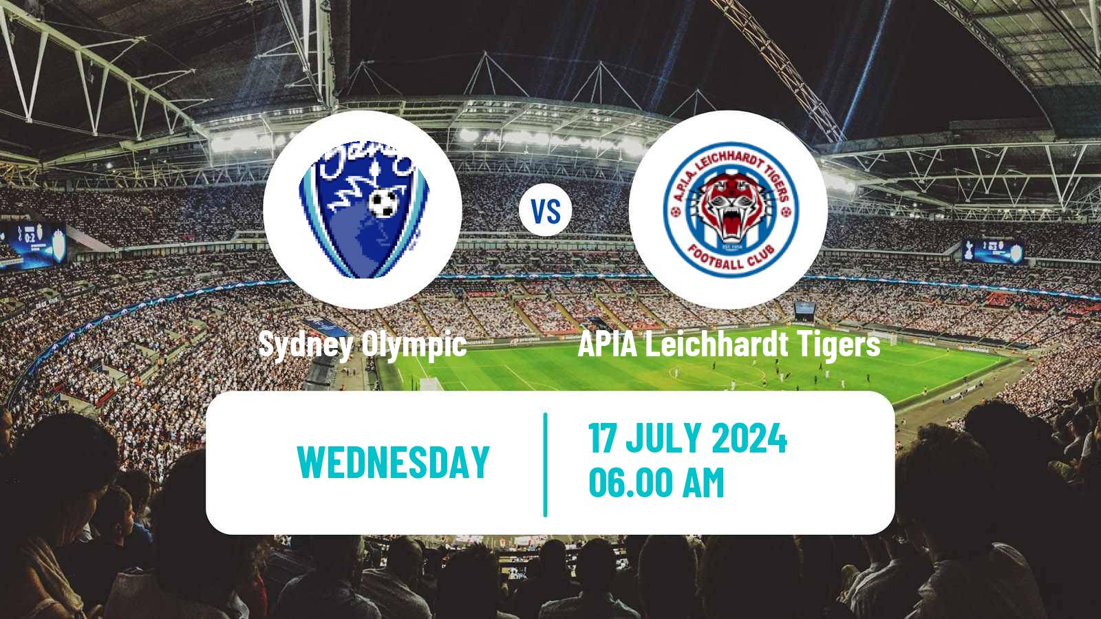 Soccer Australian NPL NSW Sydney Olympic - APIA Leichhardt Tigers