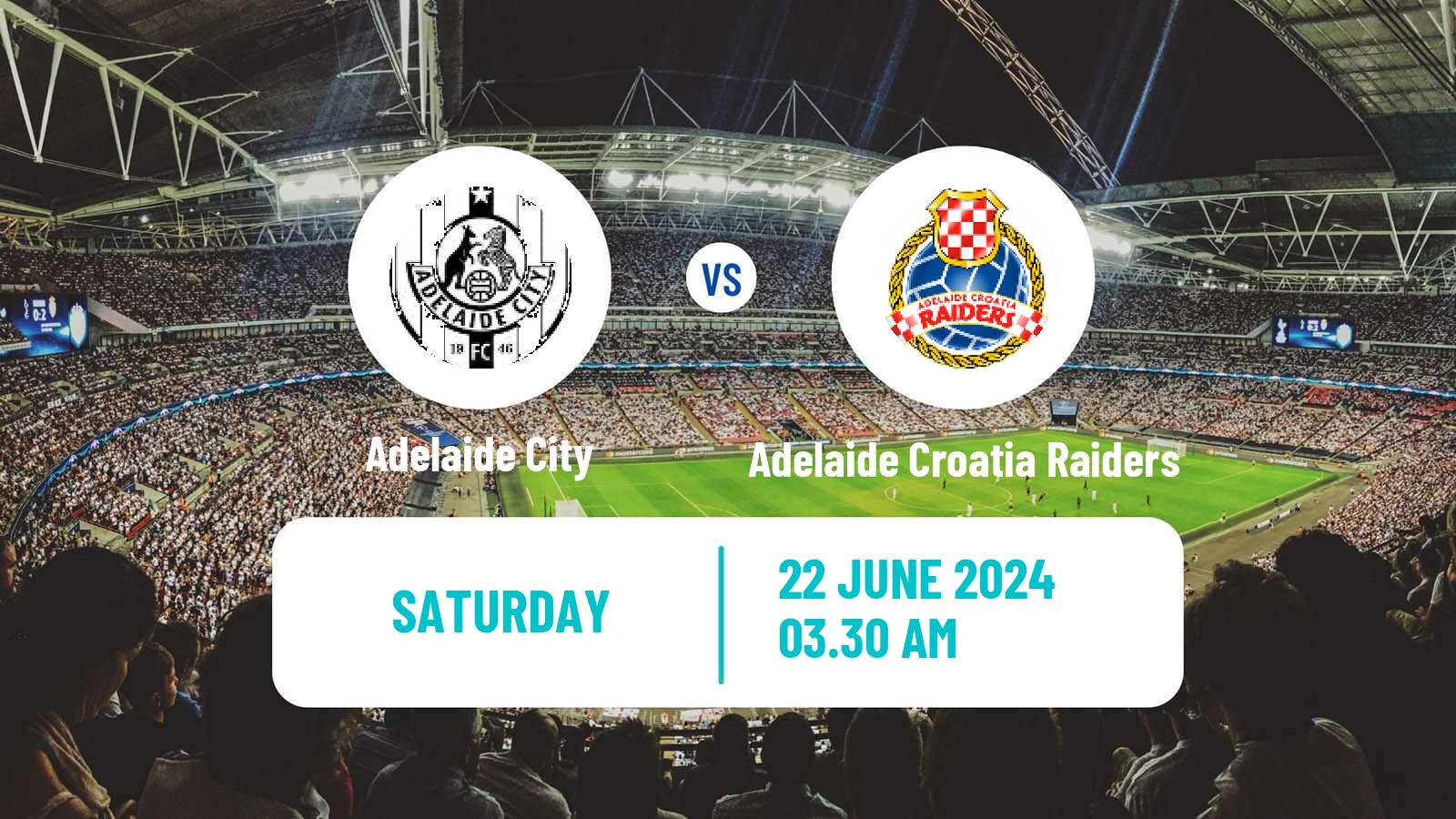 Soccer Australian NPL South Australian Adelaide City - Adelaide Croatia Raiders