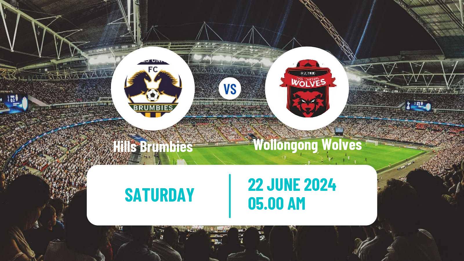 Soccer Australian NPL NSW Hills Brumbies - Wollongong Wolves