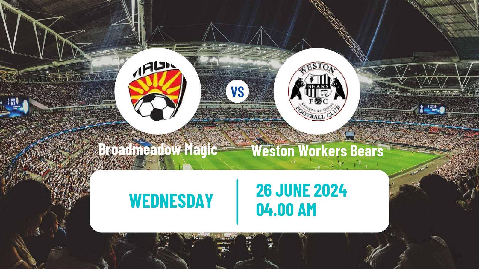 Soccer Australian NPL Northern NSW Broadmeadow Magic - Weston Workers Bears