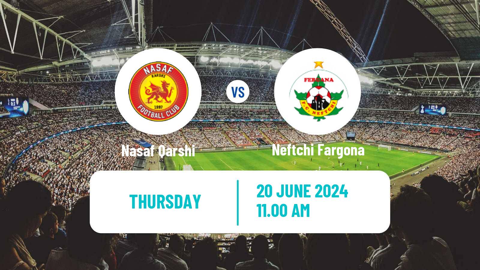 Soccer Uzbek League Nasaf Qarshi - Neftchi Fargona