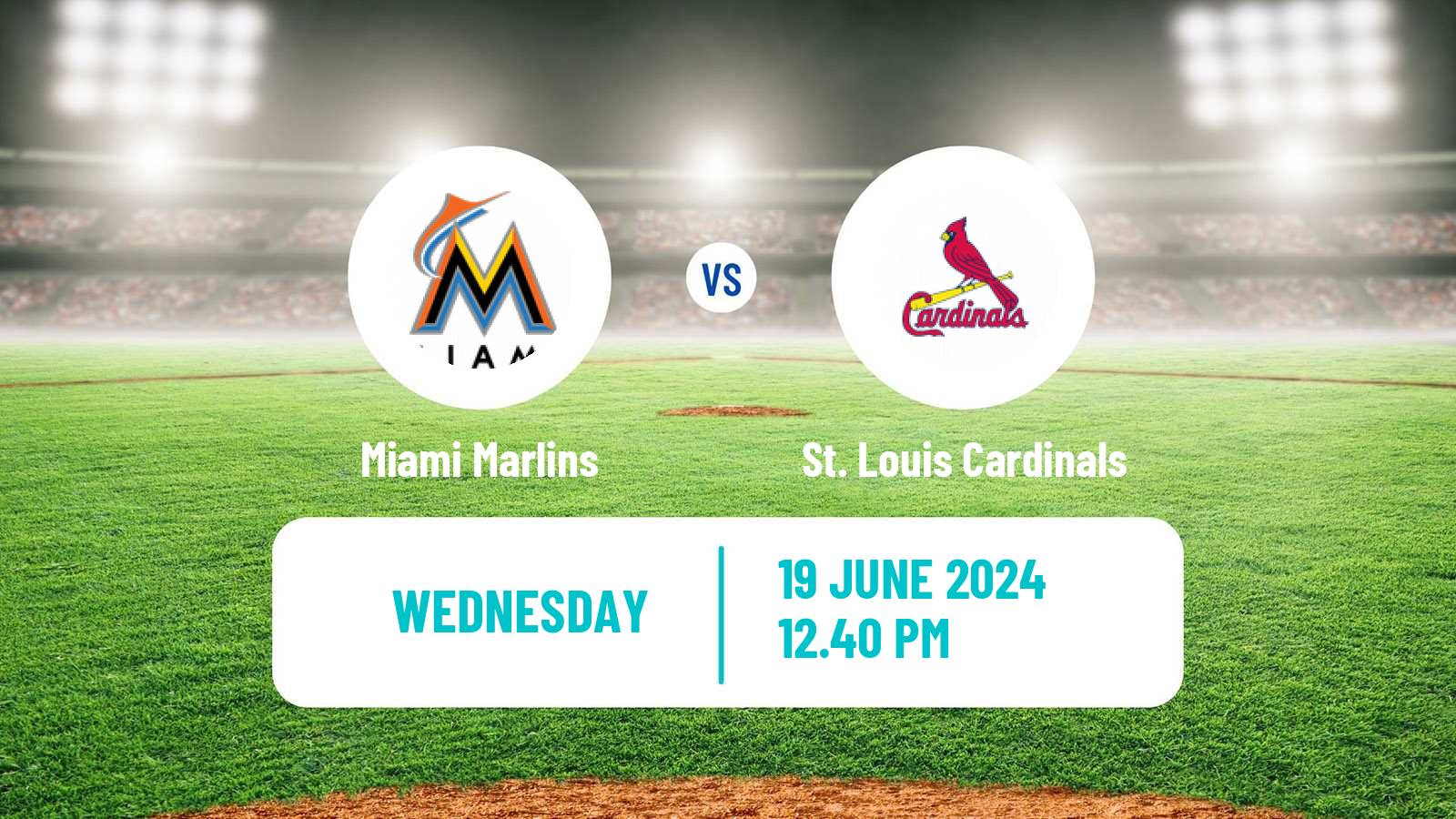 Baseball MLB Miami Marlins - St. Louis Cardinals