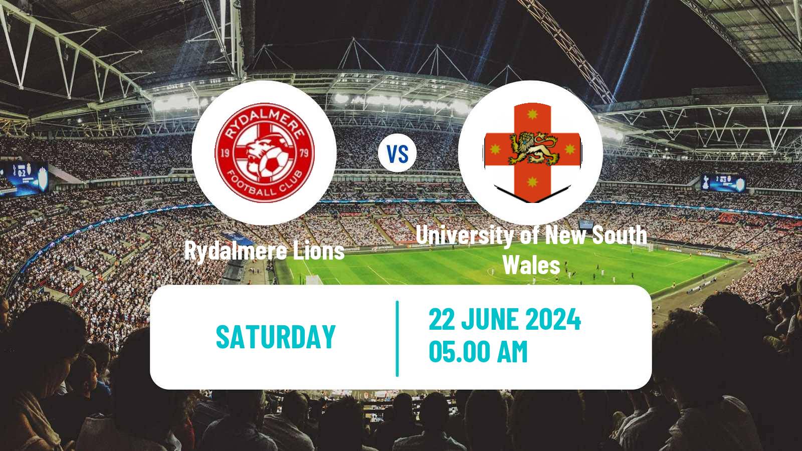 Soccer Australian NSW League One Rydalmere Lions - University of New South Wales