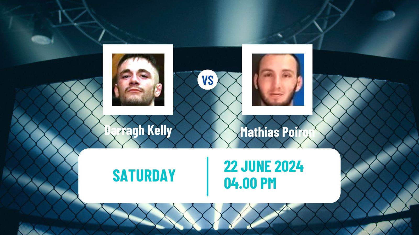 MMA Lightweight Bellator Men Darragh Kelly - Mathias Poiron