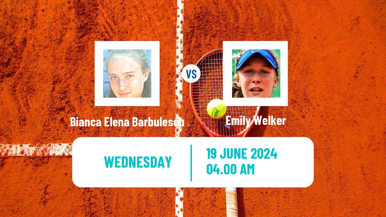 Tennis ITF W15 Bucharest 3 Women Bianca Elena Barbulescu - Emily Welker