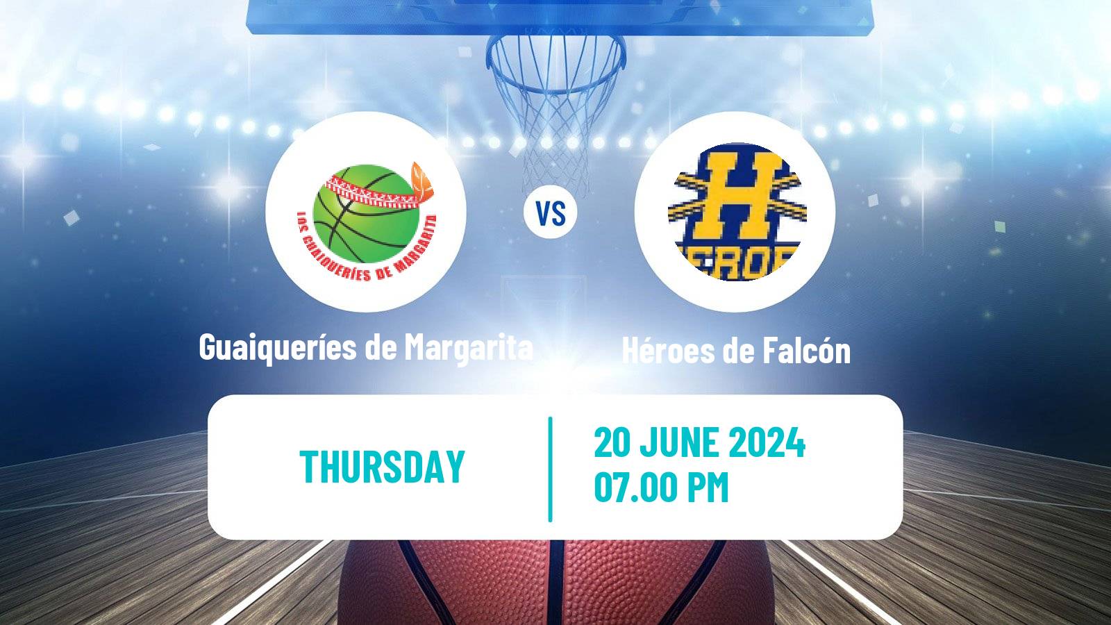 Basketball Venezuelan Superliga Basketball Guaiqueríes de Margarita - Héroes de Falcón