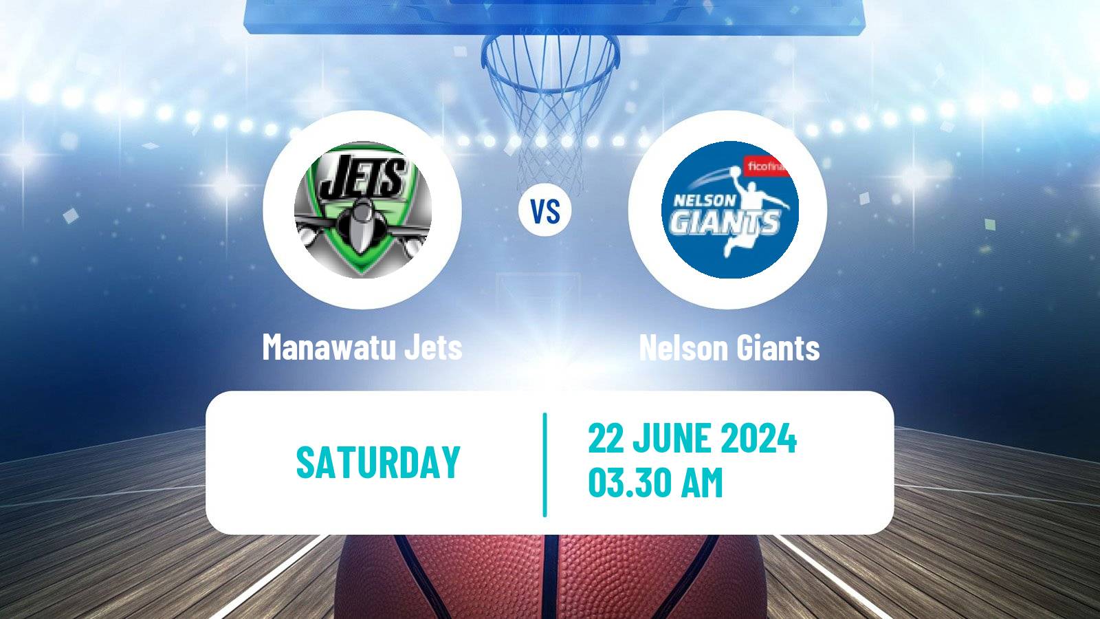 Basketball New Zealand NBL Manawatu Jets - Nelson Giants