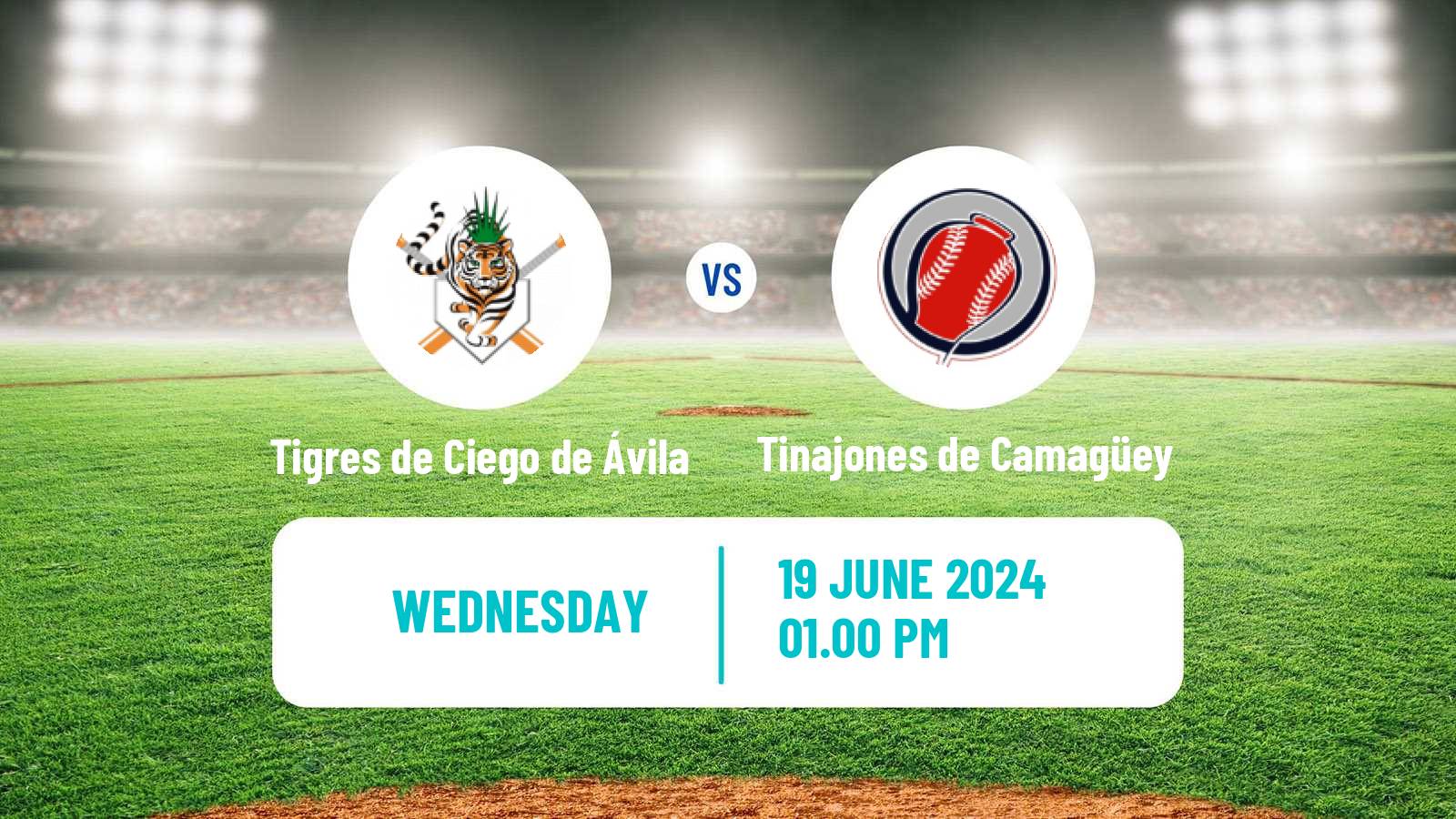 Baseball Cuba Serie Nacional Baseball Tigres de Ciego de Ávila - Tinajones de Camagüey