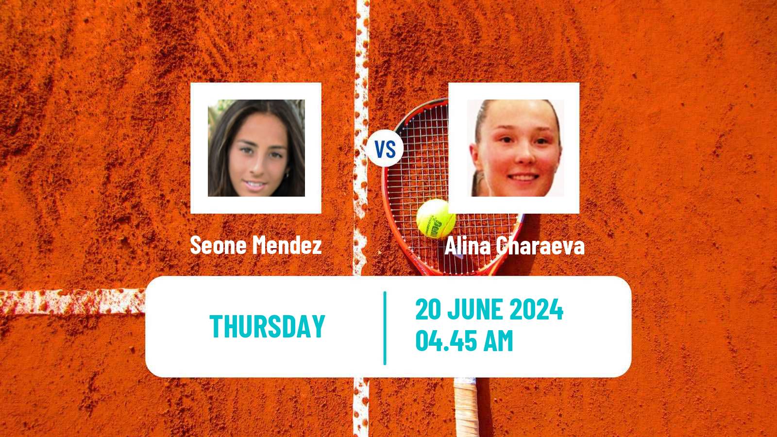 Tennis ITF W50 Ystad Women Seone Mendez - Alina Charaeva