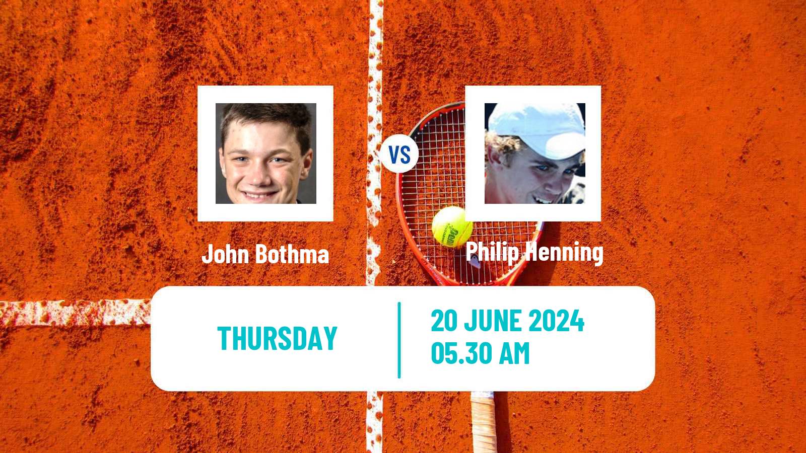 Tennis ITF M15 Hillcrest Men John Bothma - Philip Henning