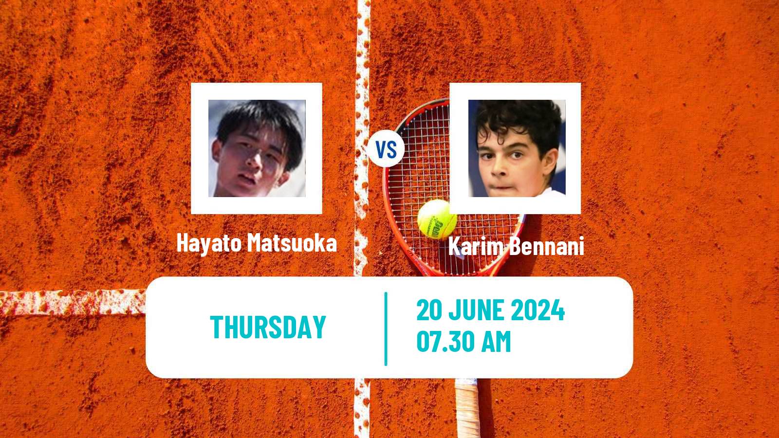 Tennis ITF M15 Casablanca Men Hayato Matsuoka - Karim Bennani