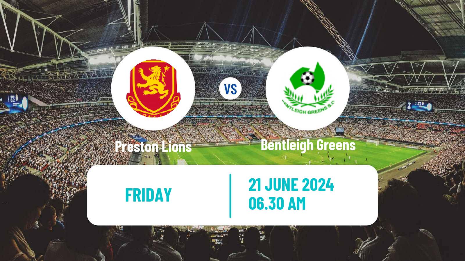 Soccer Australian Victoria Premier League Preston Lions - Bentleigh Greens