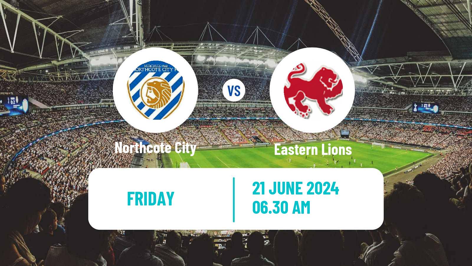 Soccer Australian Victoria Premier League Northcote City - Eastern Lions