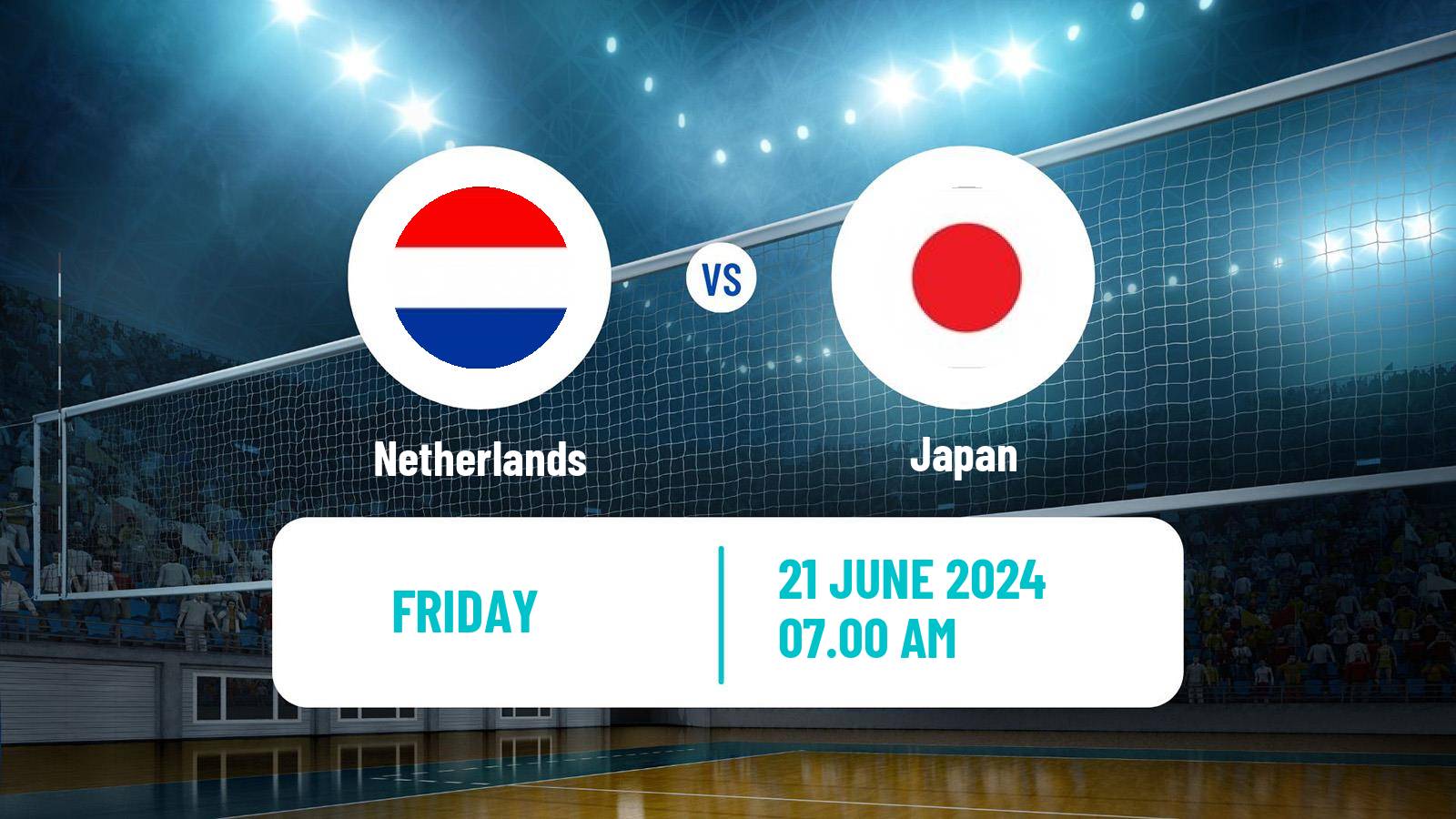 Volleyball Nations League Volleyball Netherlands - Japan