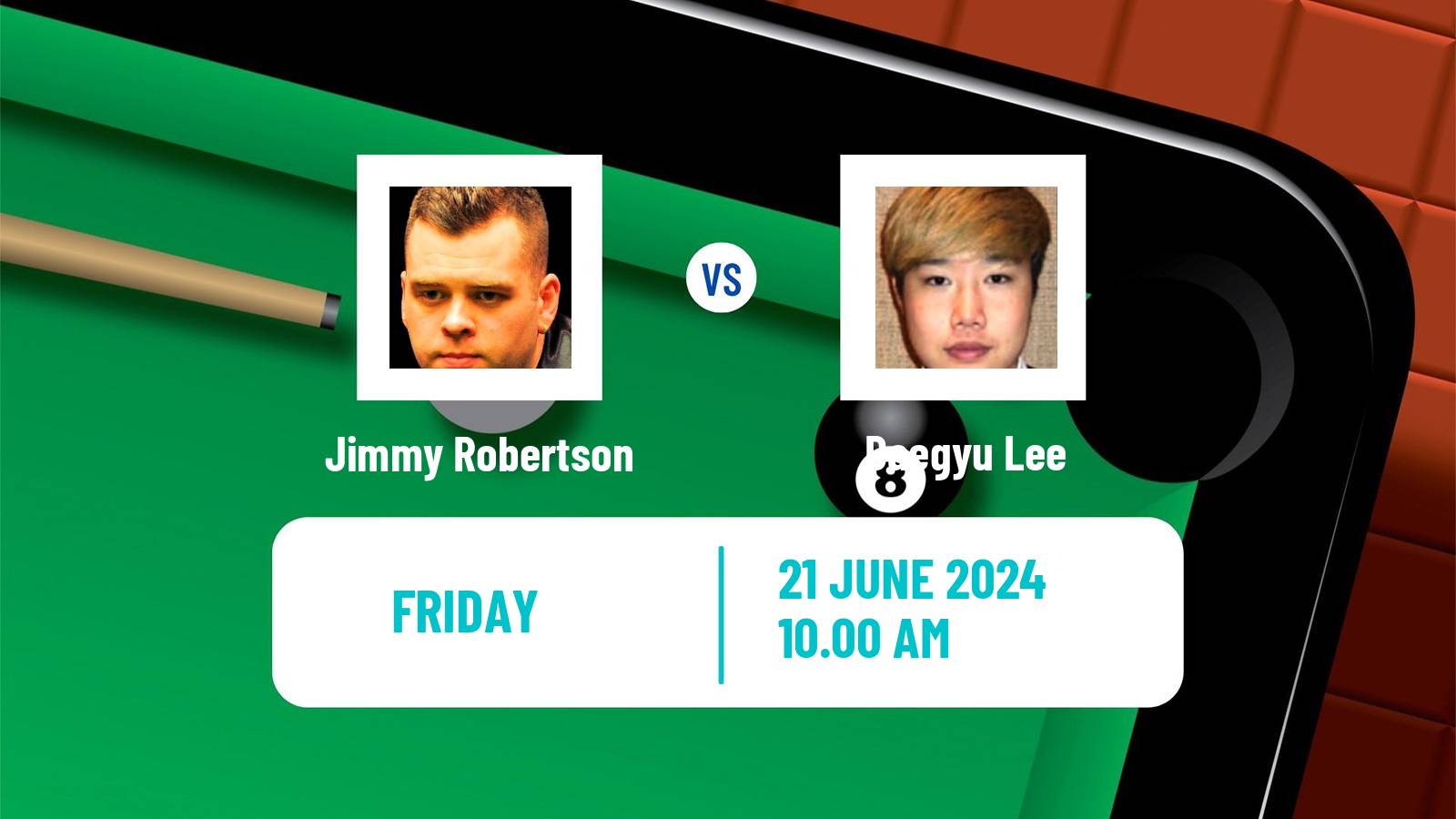 Snooker Championship League Jimmy Robertson - Daegyu Lee