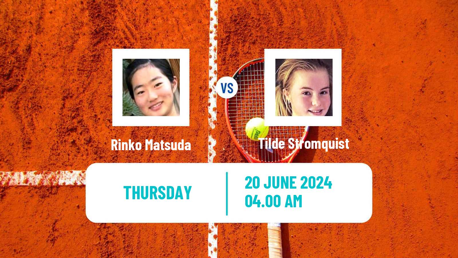 Tennis ITF W15 Monastir 23 Women Rinko Matsuda - Tilde Stromquist