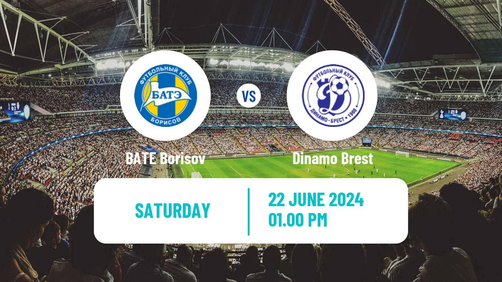 Soccer Belarusian Vysshaya Liga BATE Borisov - Dinamo Brest