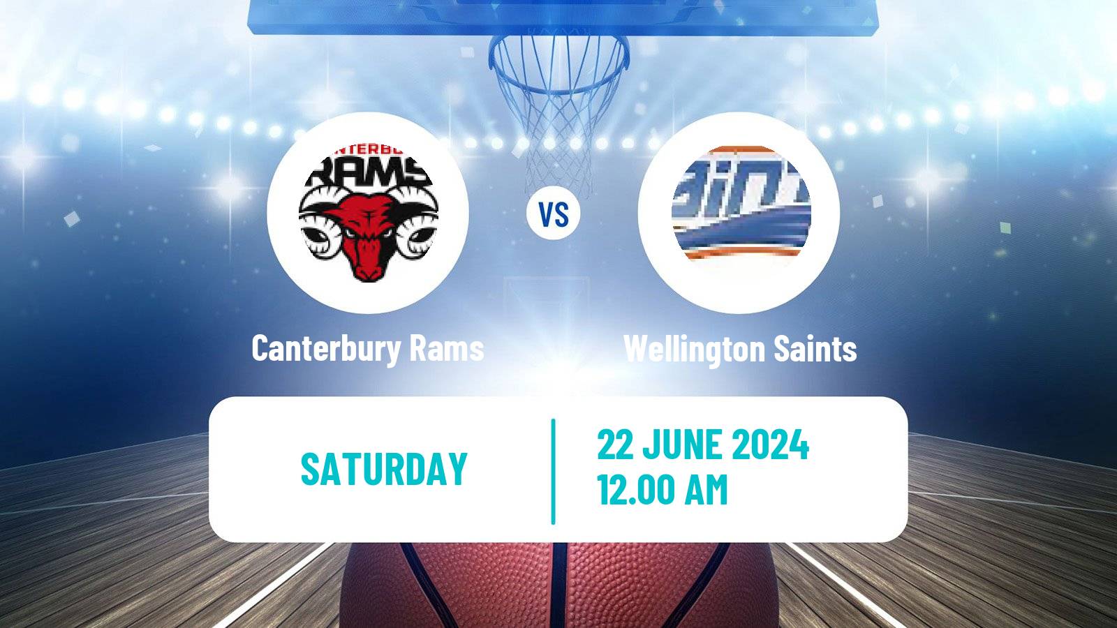 Basketball New Zealand NBL Canterbury Rams - Wellington Saints