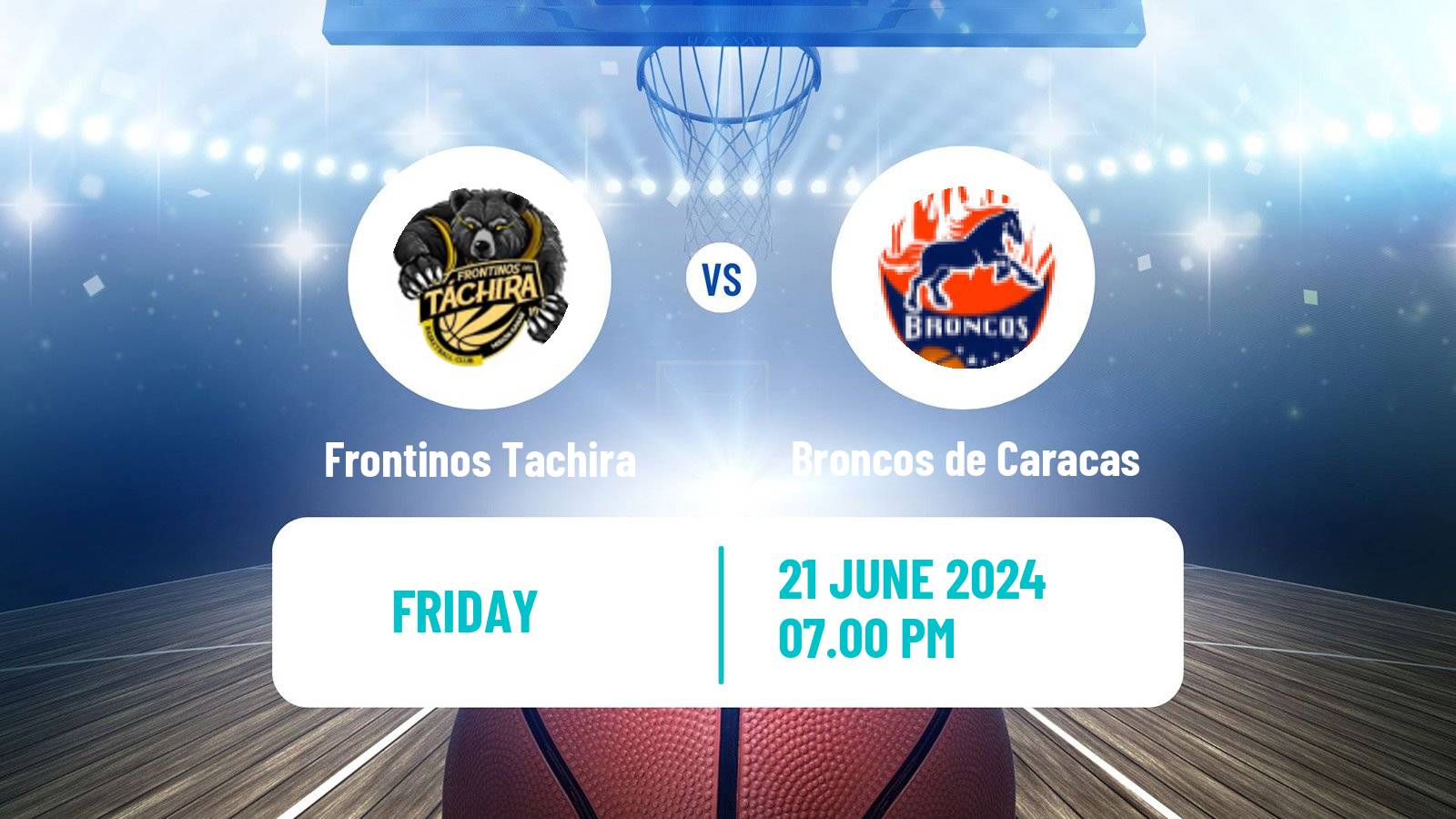 Basketball Venezuelan Superliga Basketball Frontinos Tachira - Broncos de Caracas