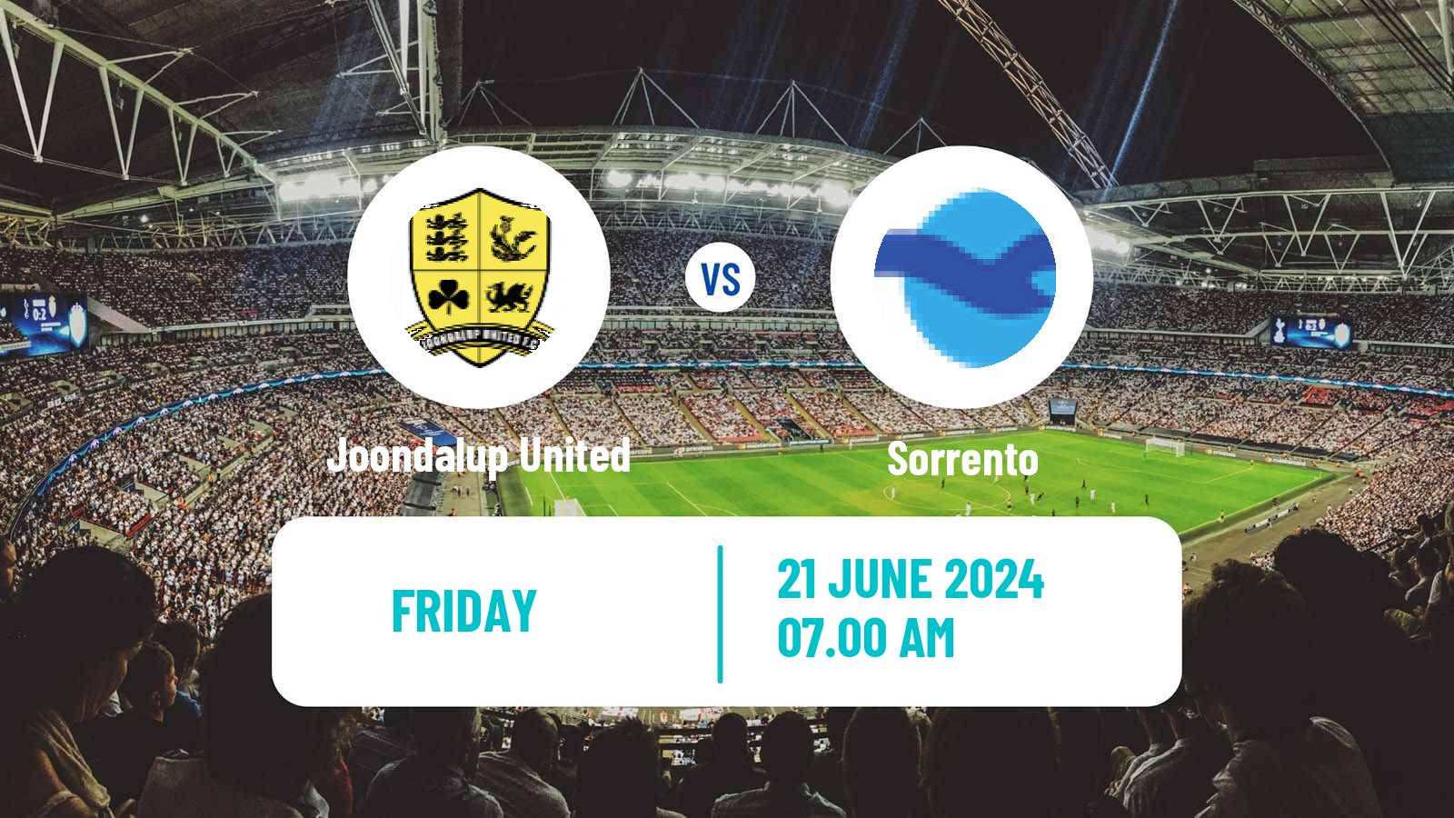 Soccer Australian WA State League Joondalup United - Sorrento