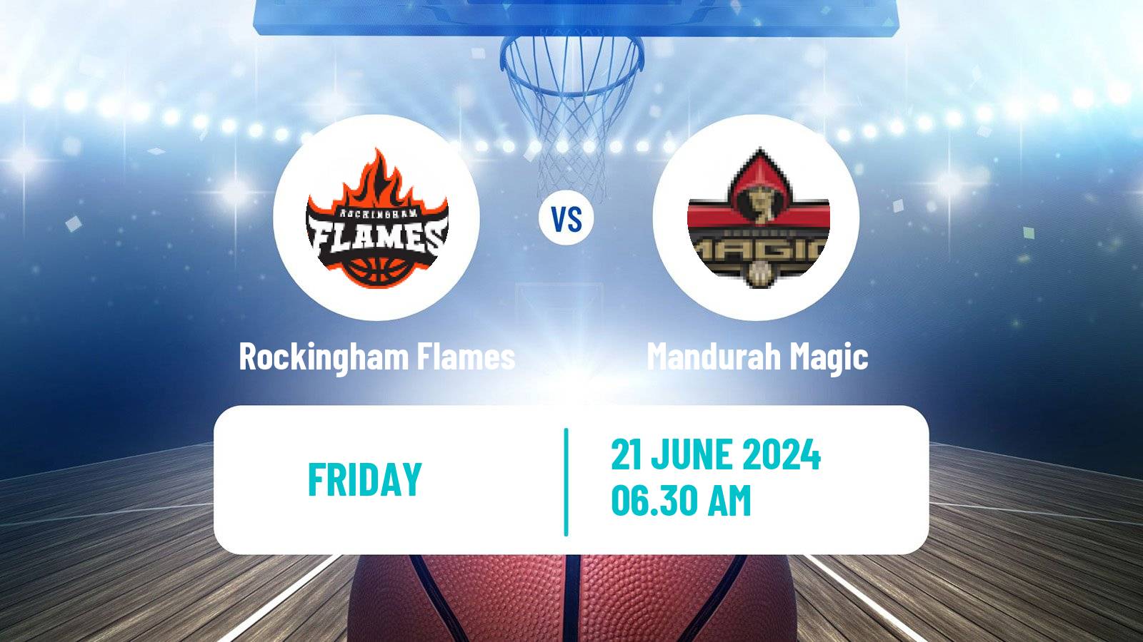 Basketball Australian NBL1 West Women Rockingham Flames - Mandurah Magic