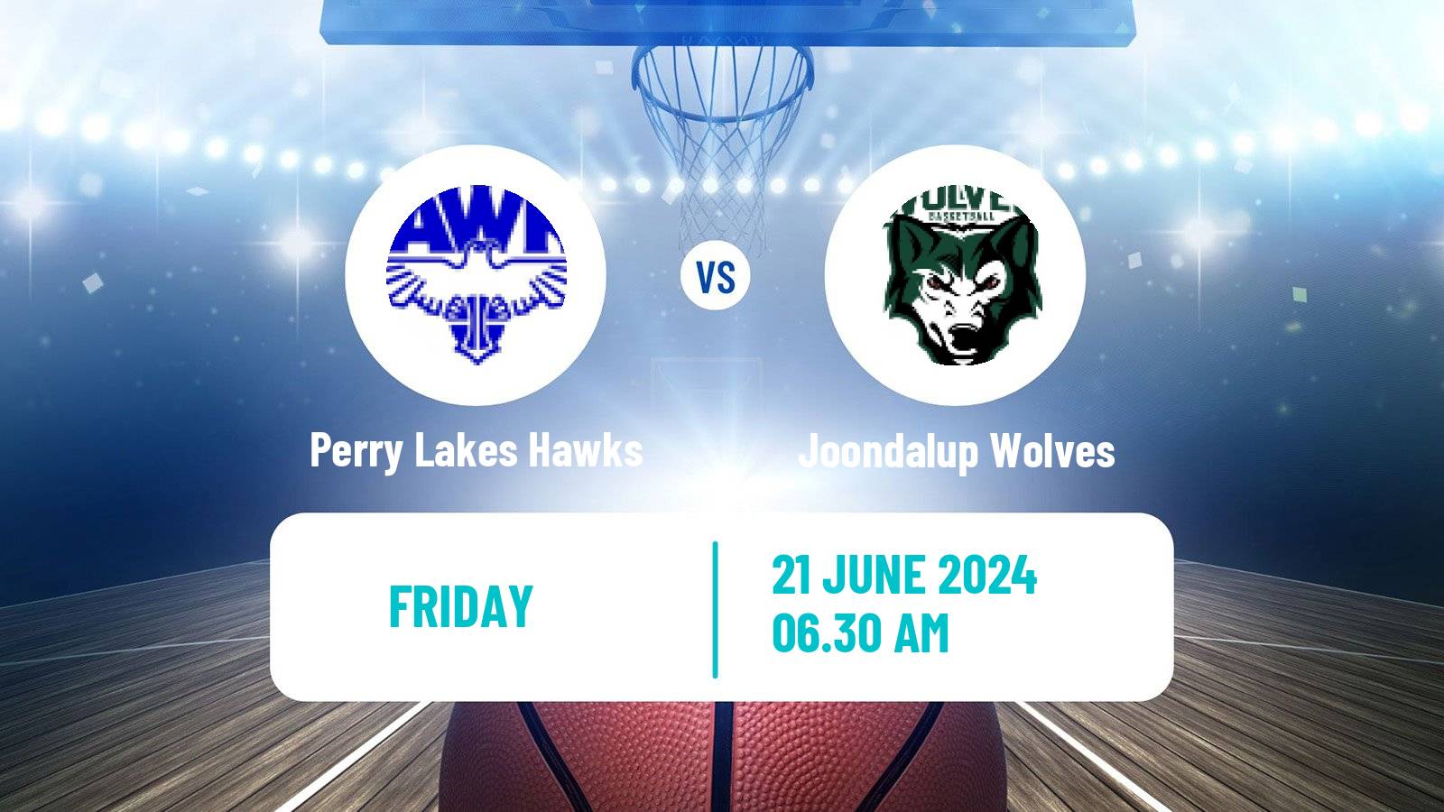 Basketball Australian NBL1 West Women Perry Lakes Hawks - Joondalup Wolves