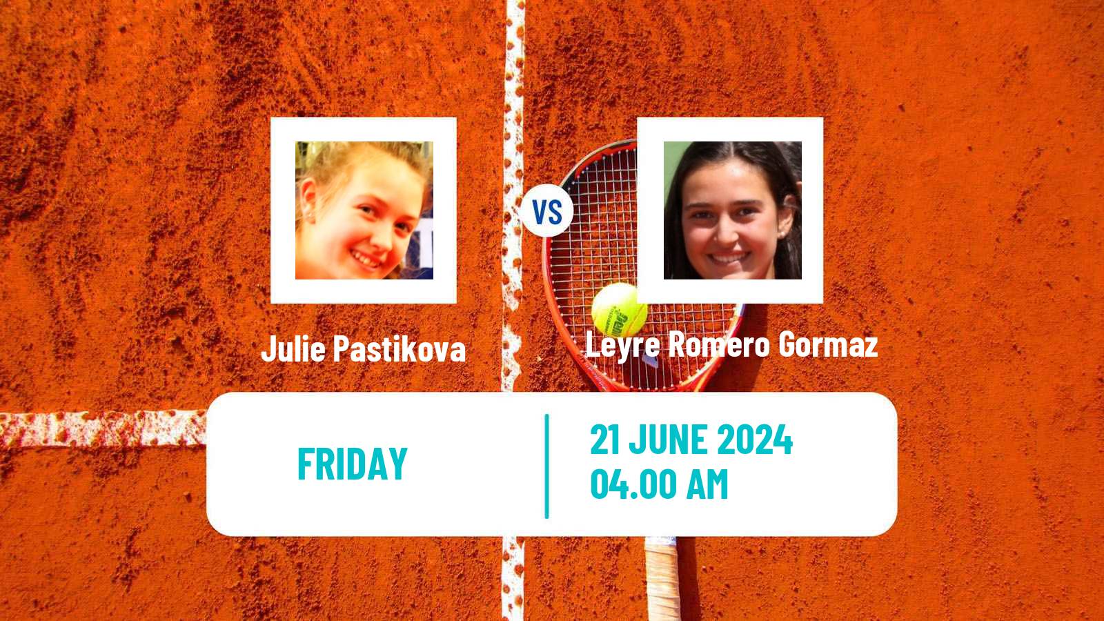 Tennis ITF W75 Olomouc Women Julie Pastikova - Leyre Romero Gormaz