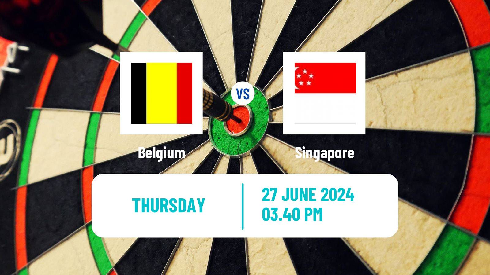 Darts World Cup Teams Belgium - Singapore