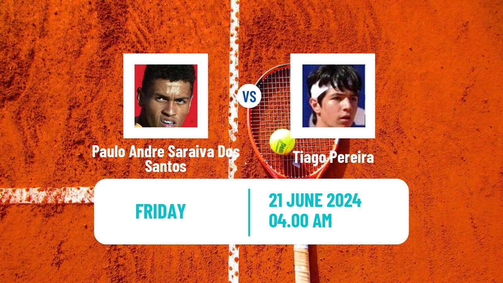 Tennis ITF M15 Monastir 25 Men Paulo Andre Saraiva Dos Santos - Tiago Pereira