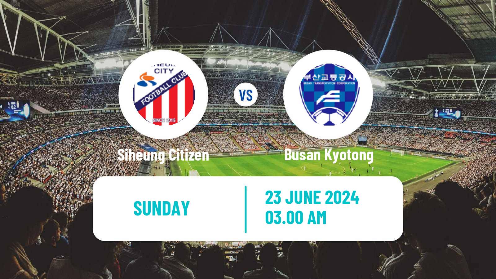 Soccer South Korean K3 League Siheung Citizen - Busan Kyotong