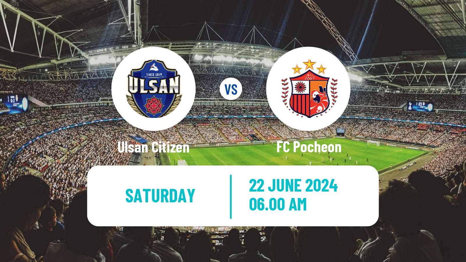 Soccer South Korean K3 League Ulsan Citizen - Pocheon