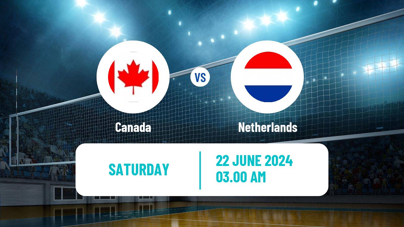 Volleyball Nations League Volleyball Canada - Netherlands