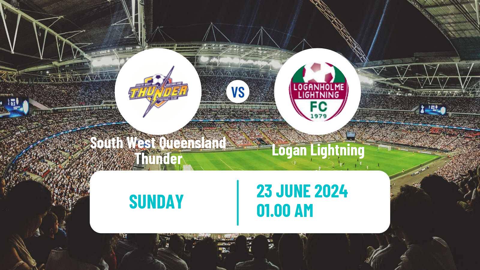 Soccer Australian Queensland Premier League South West Queensland Thunder - Logan Lightning
