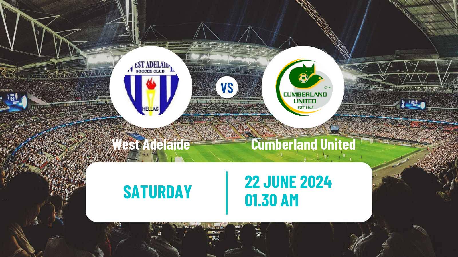 Soccer Australian SA State League West Adelaide - Cumberland United