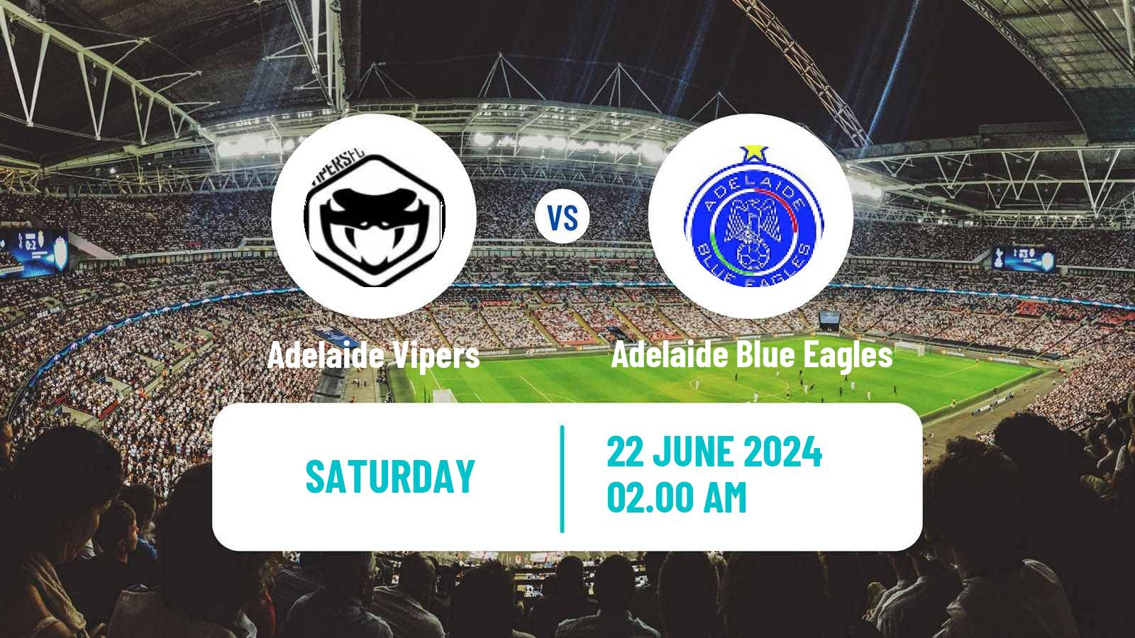 Soccer Australian SA State League Adelaide Vipers - Adelaide Blue Eagles