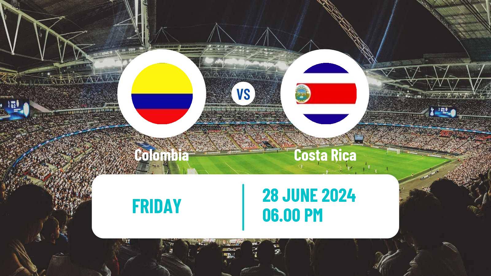Soccer Copa America Colombia - Costa Rica