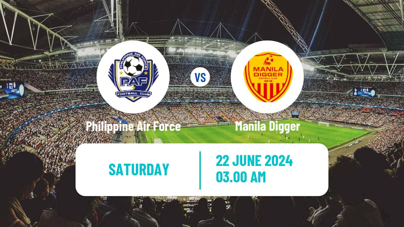 Soccer Philippines PFL Philippine Air Force - Manila Digger