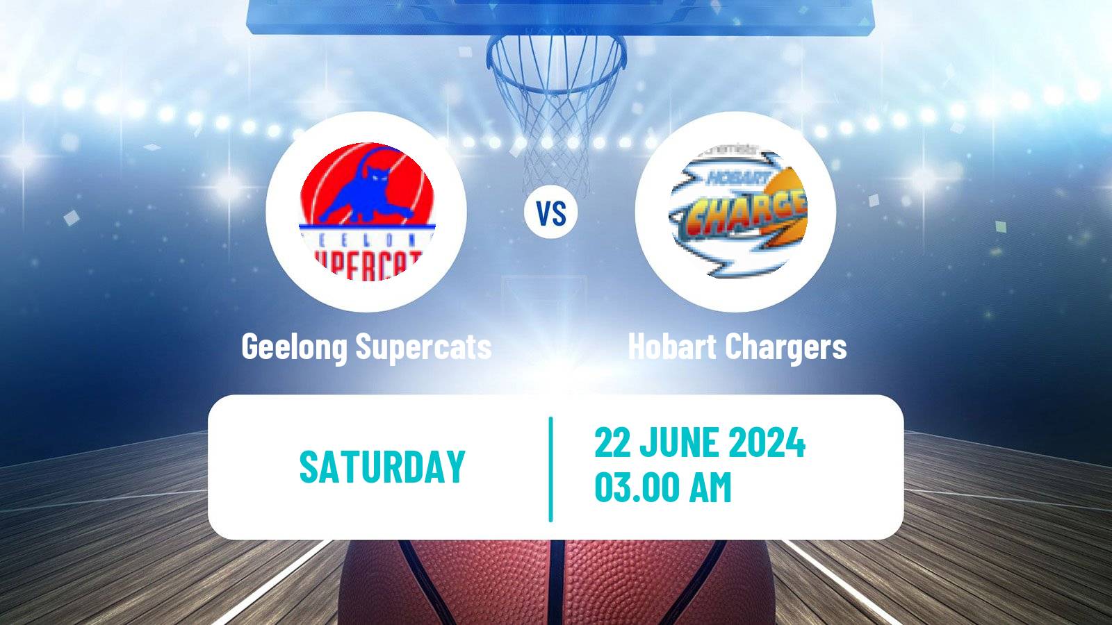 Basketball Australian NBL1 South Women Geelong Supercats - Hobart Chargers