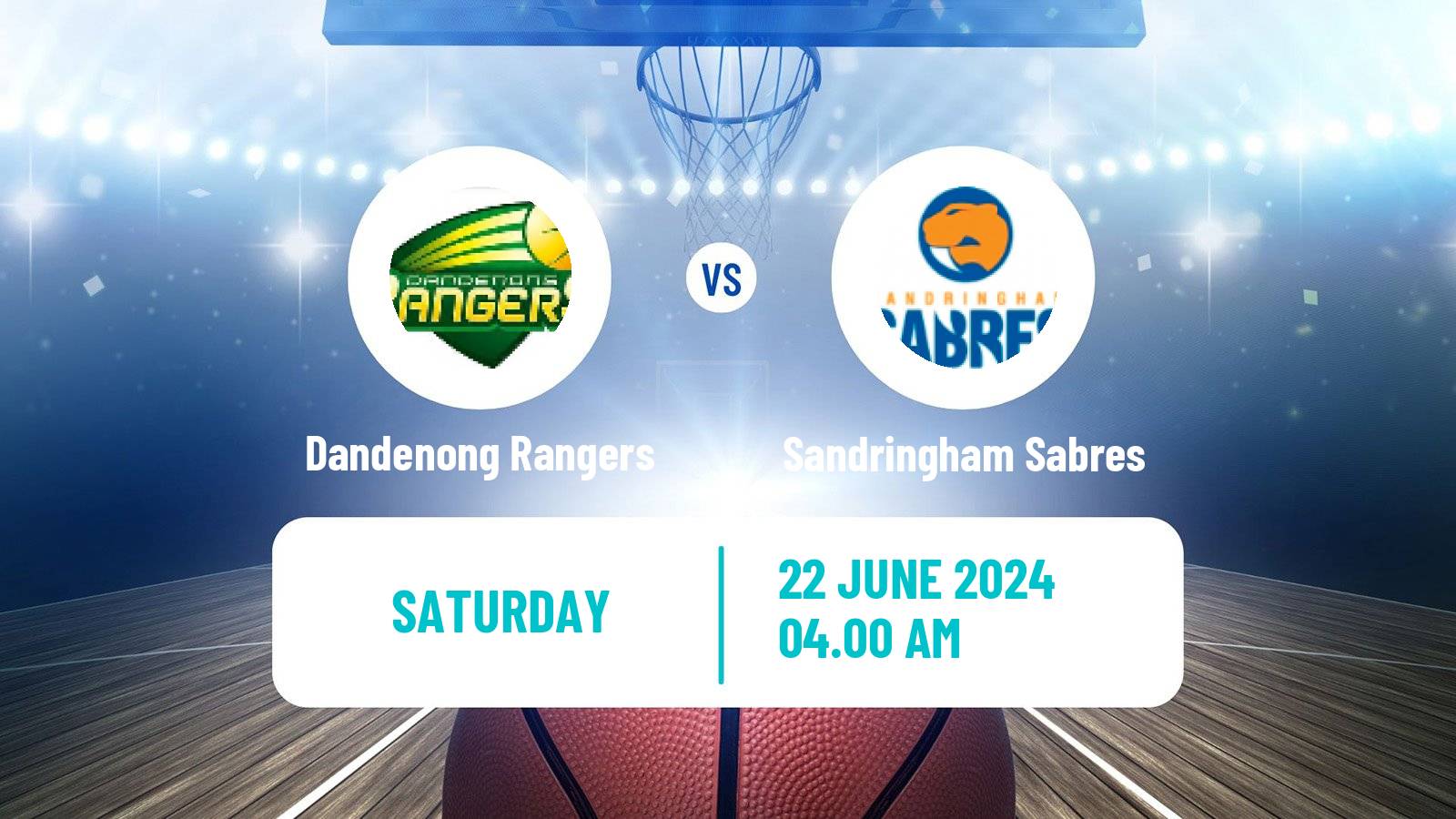 Basketball Australian NBL1 South Women Dandenong Rangers - Sandringham Sabres