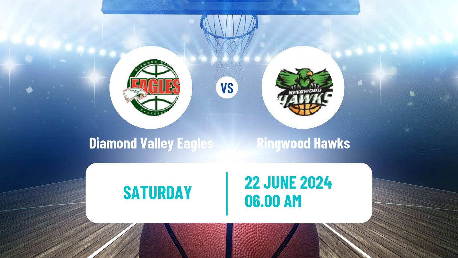 Basketball Australian NBL1 South Diamond Valley Eagles - Ringwood Hawks