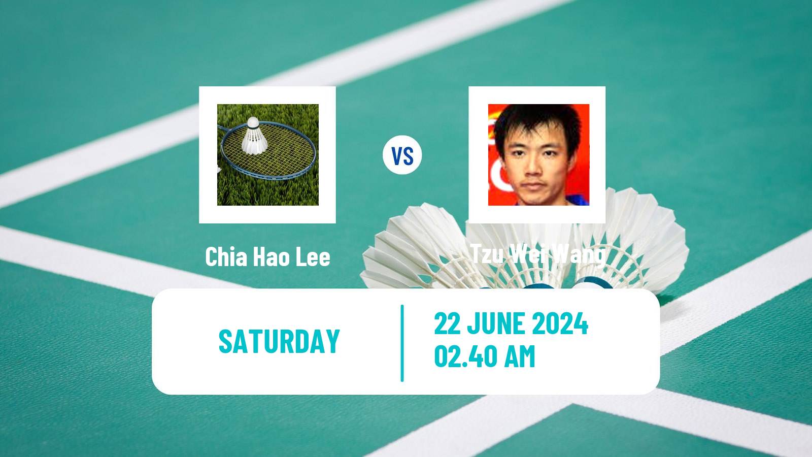 Badminton BWF World Tour Kaohsiung Masters Men Chia Hao Lee - Tzu Wei Wang