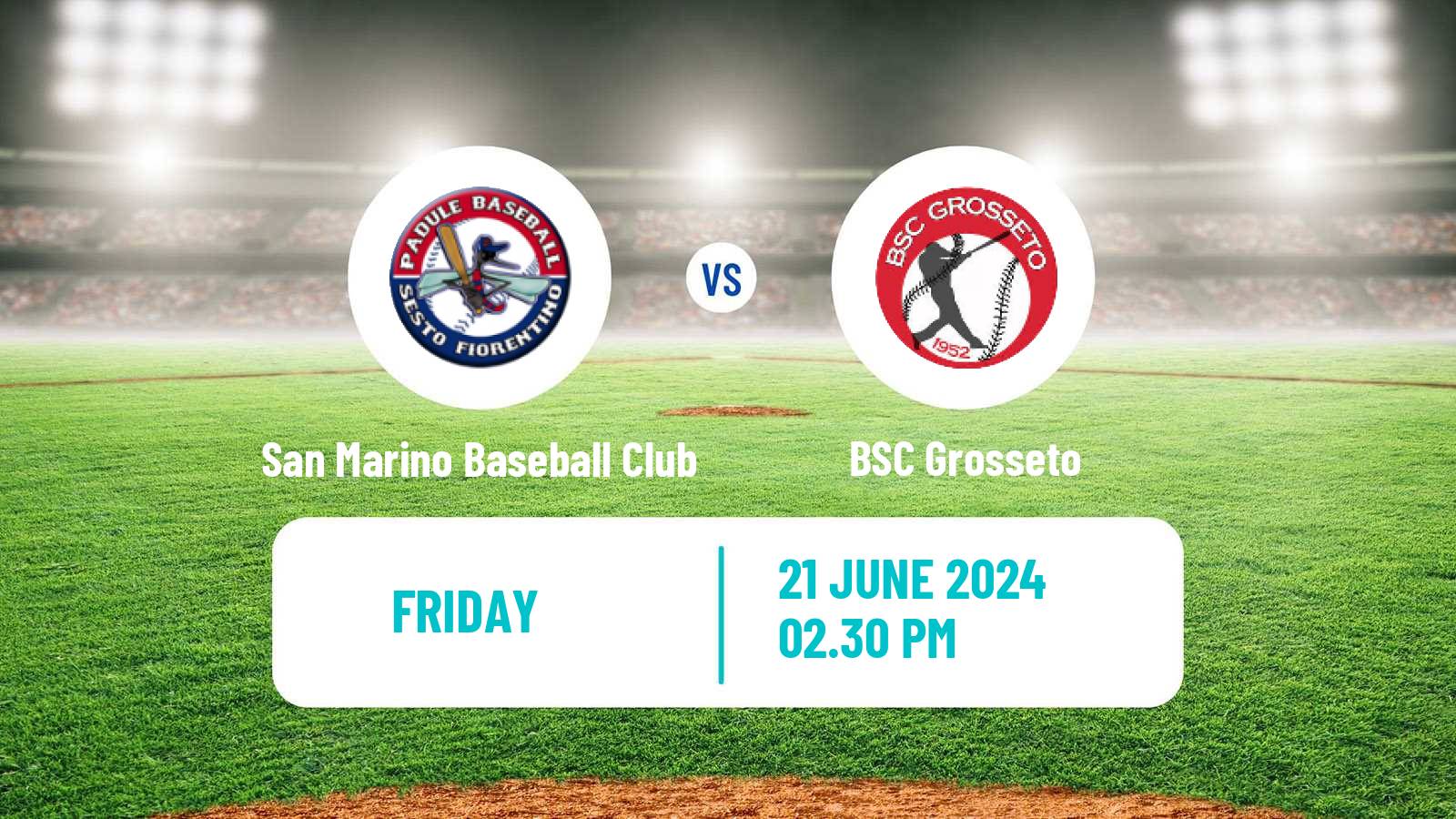 Baseball Italian Serie A1 Baseball San Marino Baseball Club - BSC Grosseto