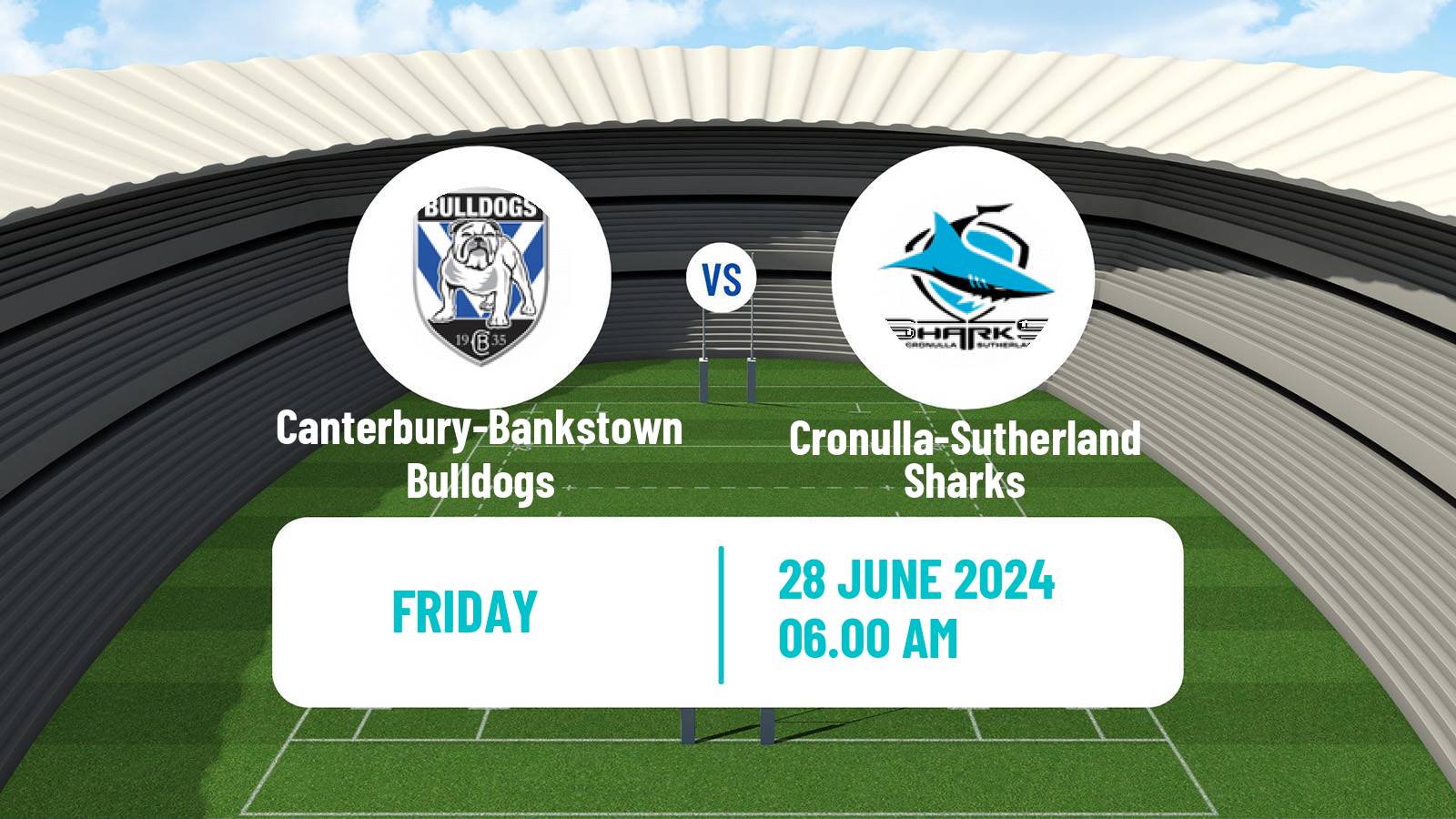 Rugby league Australian NRL Canterbury-Bankstown Bulldogs - Cronulla-Sutherland Sharks